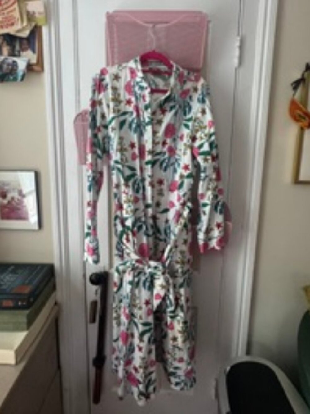 Title: Boden Cotton Floral Midi Shirt Dress | Size 12 Long (12L)